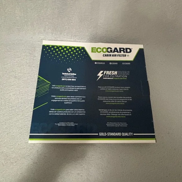 EcoGard XC10305 Cabin Air Filter Premium Replacement Automotive Air Filter - Picture 2 of 3